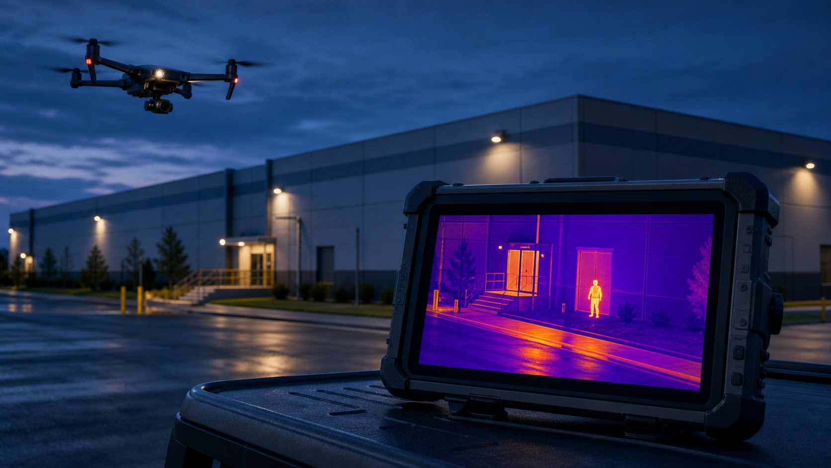Security drone service — professional aerial photography