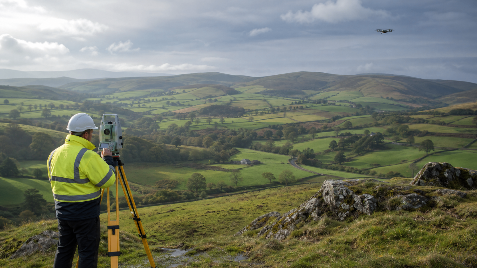 Surveying drone service — professional aerial photography