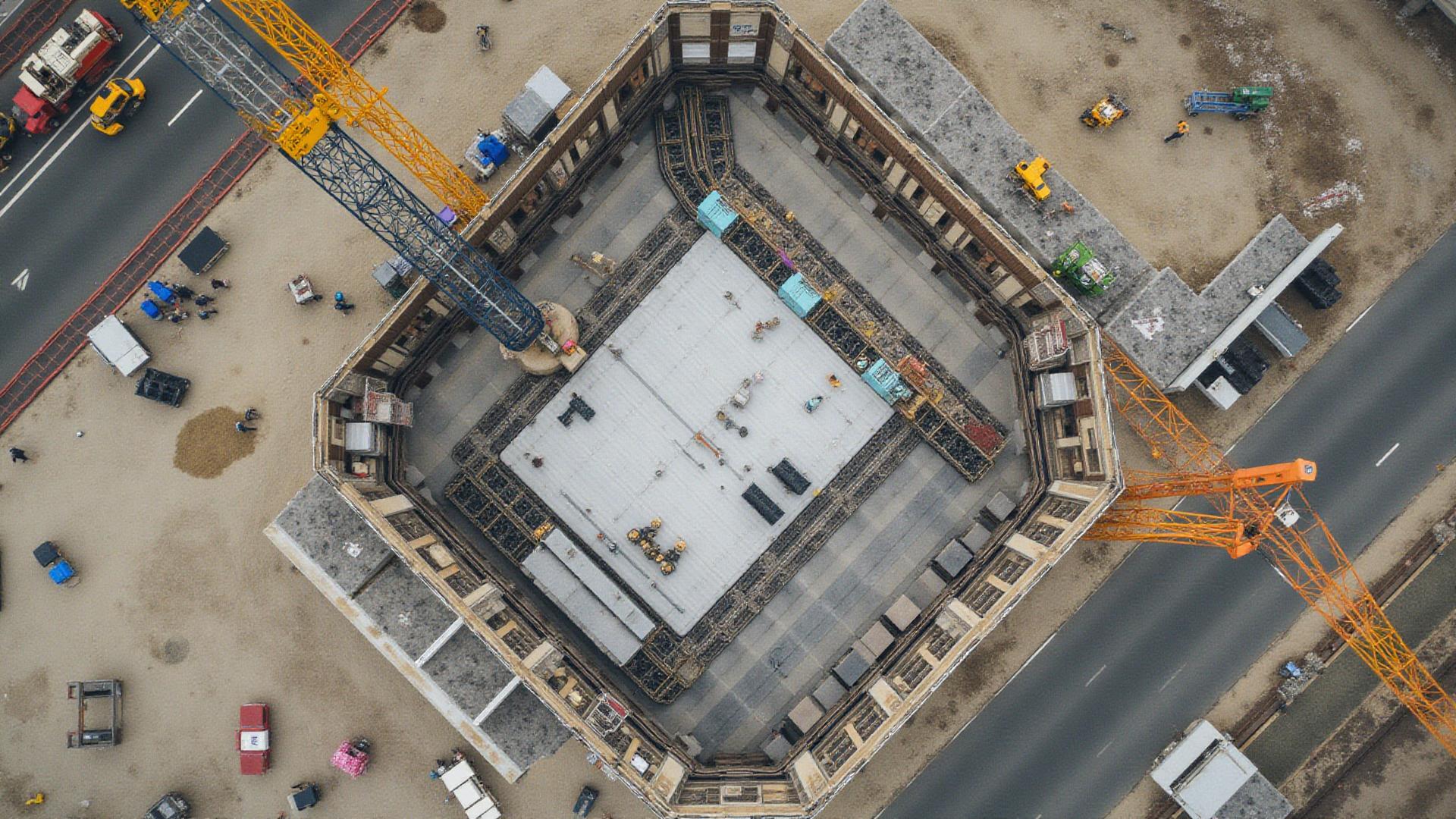 Construction drone service - professional aerial photography
