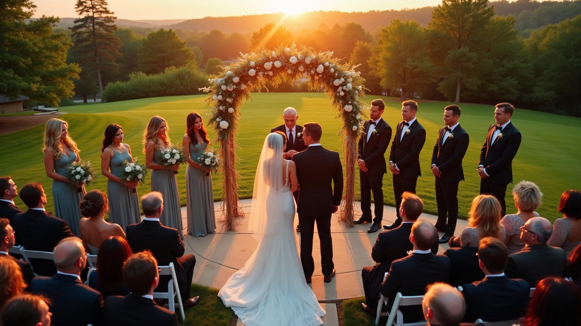 Weddings drone service - professional aerial photography